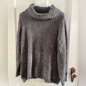PRICE DROP AND FREE SHIPPING! Karen Scott Charcoal Grey Chenille Sweater